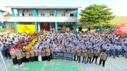 Satlantas Polres Simalungun Edukasi Pelajar Lewat Police Go to School di SMK Satrya Budi 1 Perdagangan