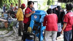 Mahasiswa UNEJ Ciptakan Mesin Granulator Pupuk dari Limbah Batu Gamping
