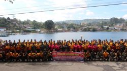 Kapolres Simalungun Pimpin Gerakan Indonesia ASRI, Ratusan Personel Bersihkan Kawasan Wisata Danau Toba Parapat