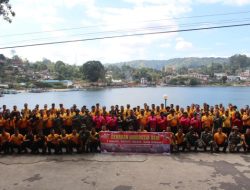 Kapolres Simalungun Pimpin Gerakan Indonesia ASRI, Ratusan Personel Bersihkan Kawasan Wisata Danau Toba Parapat