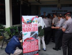 Polres Jember Gelar Tes Urine Mendadak, Seluruh Pimpinan Dinyatakan Negatif Narkoba