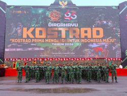 Prajurit Yonif 509/Balawara Yudha Ikuti Upacara HUT ke-65 Kostrad di Cilodong