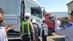 Satlantas Polresta Banyuwangi Perketat Pengawasan Truk Saat Operasi Ketupat Semeru 2026