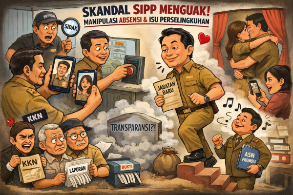 Bondowoso, Obor Rakyat – Di tengah seruan efisiensi anggaran dan penguatan disiplin aparatur, sebuah ironi justru mencuat dari lingkungan birokrasi Pemerintah Kabupaten (Pemkab) Bondowoso.