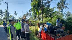 Ikuti Google Maps, Truk Terguling di Jalur Alternatif Bondowoso–Jember