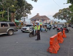 Polisi Tertibkan Odong-Odong, Sat Lantas Pematangsiantar Lakukan Patroli Antisipasi Kemacetan