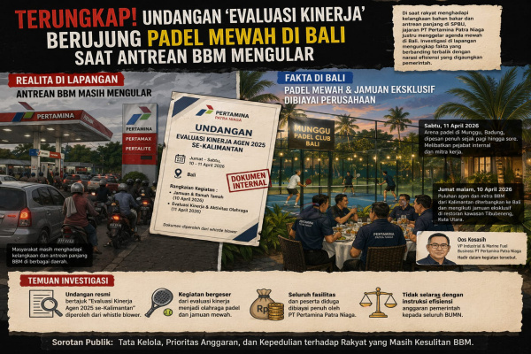 Denpasar, Obor Rakyat – Di tengah keluhan masyarakat terkait kelangkaan bahan bakar minyak (BBM) dan antrean panjang di sejumlah SPBU, PT Pertamina Patra Niaga justru menjadi sorotan setelah menggelar kegiatan berskala eksklusif di Bali.