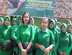 Persit Yonarmed 8/Uddhata Yudha Rayakan HUT ke-80 dengan Penanaman Pohon di Ambulu Jember