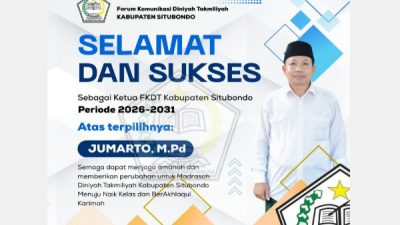 Jumarto Terpilih Kembali sebagai Ketua FKDT Situbondo 2026–2031 Secara Aklamasi