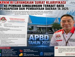 KPKM RI Surati Pemkab Simalungun Soal Klarifikasi APBD 2025, Soroti PAD hingga SiLPA Rp113,2 Miliar