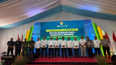 Groundbreaking Hilirisasi PTPN IV di KEK Sei Mangkei
