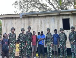 Karya Bakti Satgas Yonif 521/DY di Papua Pegunungan