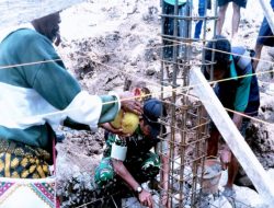 Kodim 1625 Ngada dan Tani Merdeka Indonesia Hadiri Peletakan Batu Pertama KDMP Desa Larilaki