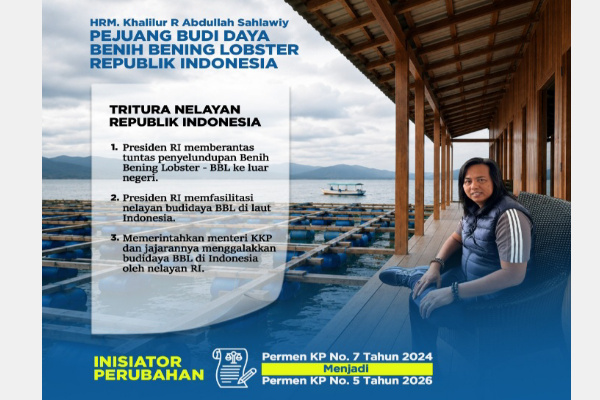Situbondo, Obor Rakyat – Founder dan Owner Bandar Laut Dunia Grup (Balad Grup), HRM Khalilur R. Abdullah Sahlawiy atau Gus Lilur, menyerukan “Tritura Nelayan Republik Indonesia” sebagai bentuk desakan kepada Presiden Prabowo Subianto agar segera membentuk satuan tugas khusus pemberantasan penyelundupan Benih Bening Lobster (BBL).
