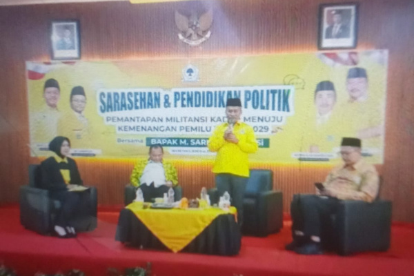 Jember, Obor Rakyat – Pelaksanaan kegiatan Sarasehan dan Pendidikan Politik yang digelar DPD Partai Golkar Kabupaten Jember di Jalan Bengawan Solo, Kecamatan Sumbersari, Sabtu (9/5/2026) lalu, menuai sorotan.