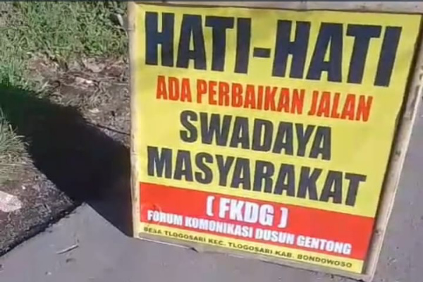 Bondowoso, Obor Rakyat — Krisis infrastruktur jalan di Kabupaten Bondowoso, Jawa Timur, memicu gelombang aksi swadaya masyarakat.