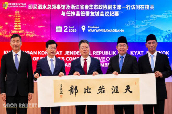 Jember, Obor Rakyat – Kabupaten Jember semakin menunjukkan posisinya sebagai daerah strategis yang diperhitungkan dalam peta kerja sama internasional.