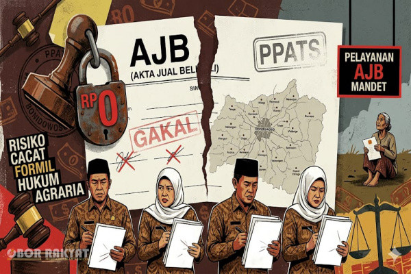 ​Bondowoso, Obor Rakyat – Aksesibilitas pelayanan administrasi pertanahan di tingkat akar rumput Kabupaten Bondowoso, Jawa Timur, kini berada dalam kondisi memprihatinkan.