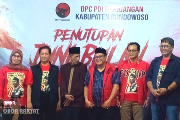 Bondowoso, Obor Rakyat – Dewan Pimpinan Cabang (DPC) PDI Perjuangan Kabupaten Bondowoso secara resmi menutup seluruh rangkaian peringatan Bulan Bung Karno 2026 yang telah diestafetkan sejak 5 Juni hingga 27 Juni 2026.