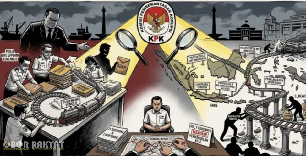 ​Jakarta, Obor Rakyat – Komisi Pemberantasan Korupsi (KPK) terus bergerak mendalami dugaan kongkalikong dalam proses pengadaan barang dan jasa di lingkungan Kementerian Perhubungan (Kemenhub). Penyidik kini tengah membidik peran Kelompok Kerja (Pokja) di Biro Layanan Pengadaan dan Pengelolaan Barang Milik Negara (LPPBMN) yang diduga kuat mengatur pemenang lelang proyek jalur kereta api.
