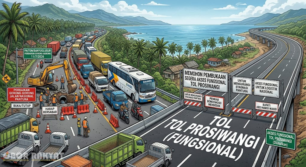 Bondowoso, Obor Rakyat – Pemerintah Kabupaten (Pemkab) Bondowoso mengambil langkah taktis guna memitigasi risiko stagnasi arus lalu lintas dan logistik di koridor pantai utara (Pantura) Jawa Timur.