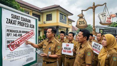Bondowoso, Obor Rakyat – Langkah Pemerintah Kabupaten (Pemkab) Bondowoso dalam mengoptimalkan pengumpulan Zakat, Infak, dan Sedekah (ZIS) di kalangan Aparatur Sipil Negara (ASN) memicu diskursus publik. Surat Edaran (SE) resmi tertanggal 3 Juli 2026 yang diterbitkan oleh Sekretaris Daerah tersebut dinilai sejumlah pihak tidak sejalan dengan implementasi syariat Islam, khususnya terkait penentuan batas minimum wajib zakat (nisab) dan klausul penangguhan hak pegawai.
