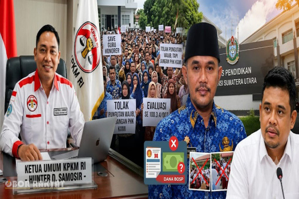 Pematangsiantar, Obor Rakyat — Kongres Pemberantasan Korupsi Manipulatif Rakyat Indonesia (KPKM-RI) mendesak Gubernur Sumatera Utara, Bobby Nasution, untuk segera mengevaluasi kebijakan pendidikan yang diterbitkan melalui Kepala Dinas Pendidikan Provinsi Sumatera Utara, Alexander Sinulingga.