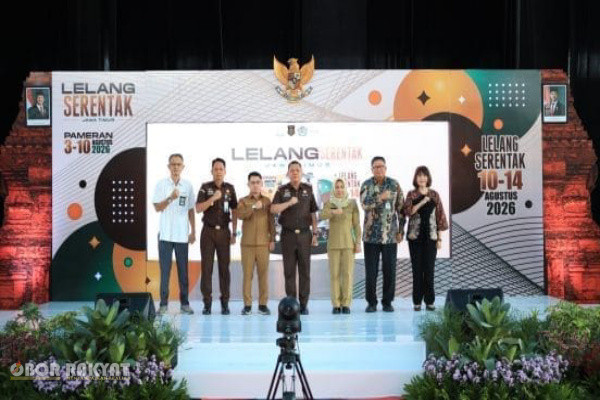 Mojokerto, Obor Rakyat – Kejaksaan Tinggi (Kejati) Jawa Timur melalui Bidang Pemulihan Aset resmi menggelar Pameran dan Lelang Serentak Barang Rampasan Negara pada Senin (3/8/2026).