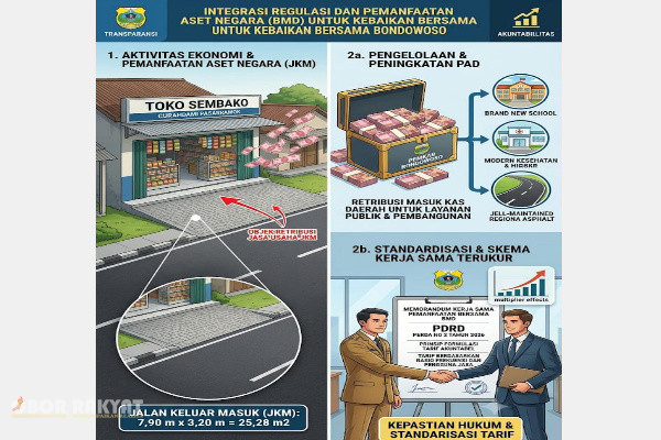 Bondowoso, Obor Rakyat — Penerbitan surat tagihan retribusi jasa usaha oleh Dinas Bina Marga, Sumber Daya Air, dan Bina Konstruksi (BSBK) Kabupaten Bondowoso memicu diskursus publik di ruang digital.