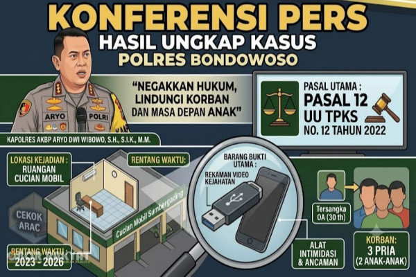 Bondowoso, Obor Rakyat — Sebuah usaha pencucian mobil di Desa Sumbergading, Kecamatan Sumberwringin, Kabupaten Bondowoso, yang selama ini beroperasi layaknya tempat aktivitas ekonomi biasa, mendadak terbongkar sebagai lokasi dugaan kejahatan seksual berantai.