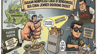 Dugaan Manipulasi Pita Cukai Marak di Bondowoso, Bea Cukai Jember Didorong Diusut