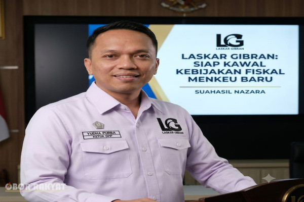 Jakarta, Obor Rakyat — Dewan Pimpinan Pusat (DPP) Laskar Gibran menyatakan komitmennya untuk mengawal serta mendukung penuh arah kebijakan ekonomi di bawah kepemimpinan Menteri Keuangan yang baru dilantik, Prof. Suahasil Nazara, S.E., M.Sc., Ph.D.
