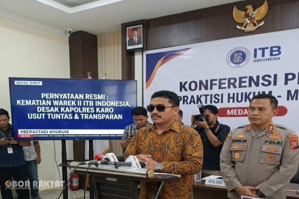 ​Medan, Obor Rakyat — Peristiwa meninggalnya Wakil Rektor II Institut Teknologi dan Bisnis Indonesia (ITB Indonesia), Asprina br Surbakti (38), mengundang perhatian publik dan kalangan hukum.