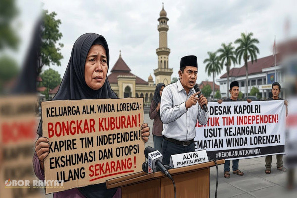 Simalungun, Obor Rakyat — Gelombang desakan dari pihak keluarga almarhumah Winda Lorenza Gowasa dan elemen masyarakat terus mengalir. Mereka memohon Presiden Republik Indonesia dan Kapolri untuk memfasilitasi proses ekshumasi serta otopsi ulang demi mengungkap fakta di balik kematian korban yang dinilai penuh kejanggalan.