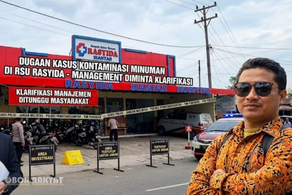 Pematangsiantar, Obor Rakyat — Informasi mengenai dugaan pemberian zat tak dikenal ke dalam minuman milik seseorang berinisial PS oleh individu berinisial FH di lingkungan Rumah Sakit Umum (RSU) Rasyida, Pematangsiantar menuai sorotan publik.