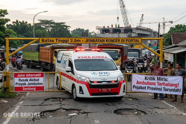 Bondowoso, Obor Rakyat — Niat hati ingin menikmati infrastruktur yang lebih baik, warga Kabupaten Bondowoso justru harus menelan pil pahit. Dampak dari pengerjaan proyek pembangunan Jembatan Sentong yang berada di bawah naungan Dinas Pekerjaan Umum (PU) Bina Marga Provinsi Jawa Timur kini menyisakan kondisi miris bagi keselamatan dan kenyamanan mobilitas warga setempat.