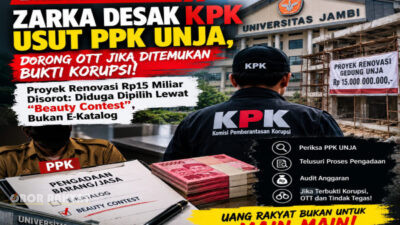 Dugaan Proyek Mangkrak Gedung FKIK Unja, ZARKA Desak KPK dan BPK Turun Tangan Usut Tuntas