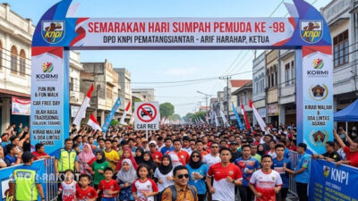 Semarak Sumpah Pemuda, DPD KNPI Siantar Gelar Fun Run
