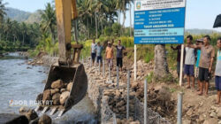Proyek Perkuatan Tebing Sungai Rp396 Juta di Rajekwesi Disorot