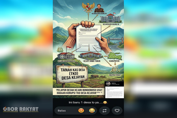 Bondowoso, Obor Rakyat — Pelapor atas nama Ageng Yuli Saputra secara resmi melayangkan surat permohonan informasi terkait perkembangan penanganan laporan dugaan korupsi kepada Kepala Kejaksaan Negeri (Kejari) Bondowoso.
