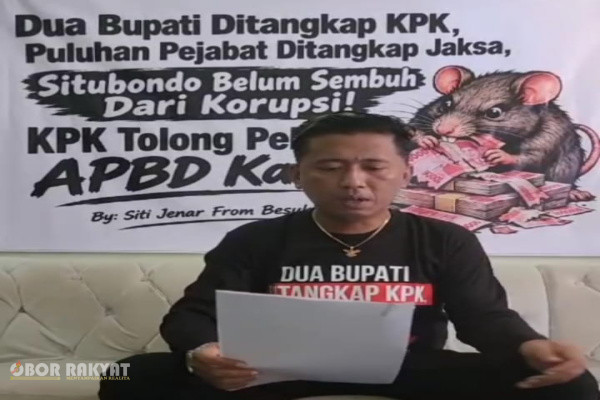 ​Situbondo, Obor Rakyat — Dinamika pengawasan publik terhadap tata kelola pemerintahan di Kabupaten Situbondo memasuki babak baru. Lembaga Swadaya Masyarakat (LSM) Siti Jenar secara resmi membatalkan demonstrasi yang semula dijadwalkan berlangsung di Gedung Merah Putih Komisi Pemberantasan Korupsi (KPK) RI pada 4 November 2026 mendatang.